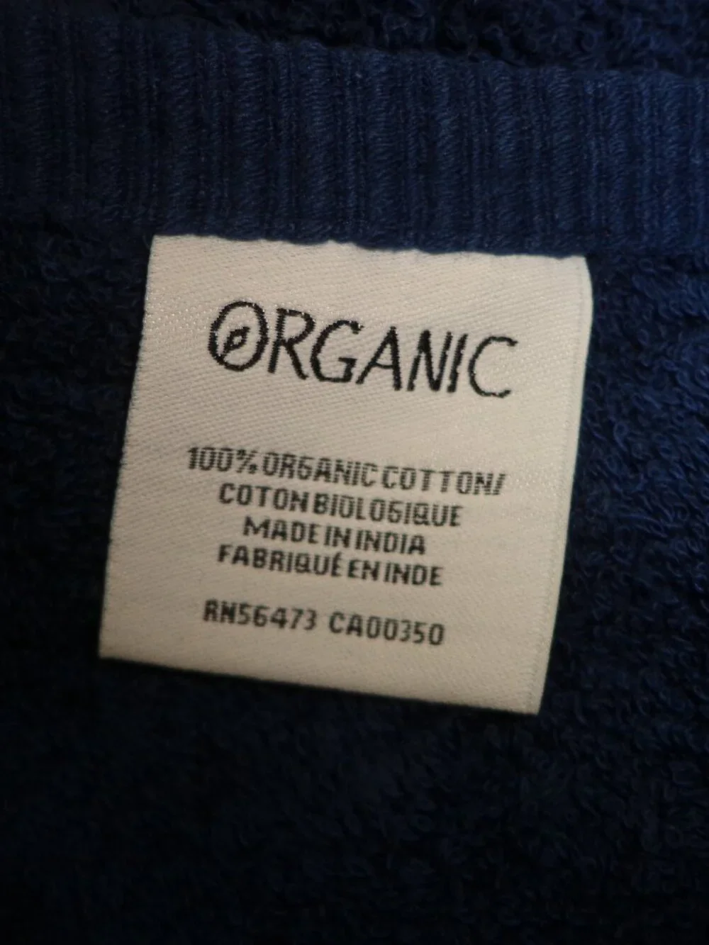NWOT Organic Cotton Bale Towel Set 6-Piece Insignia Blue